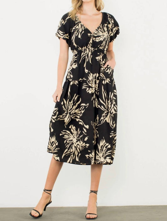 Thml - Short Sleeve Print Maxi Dress