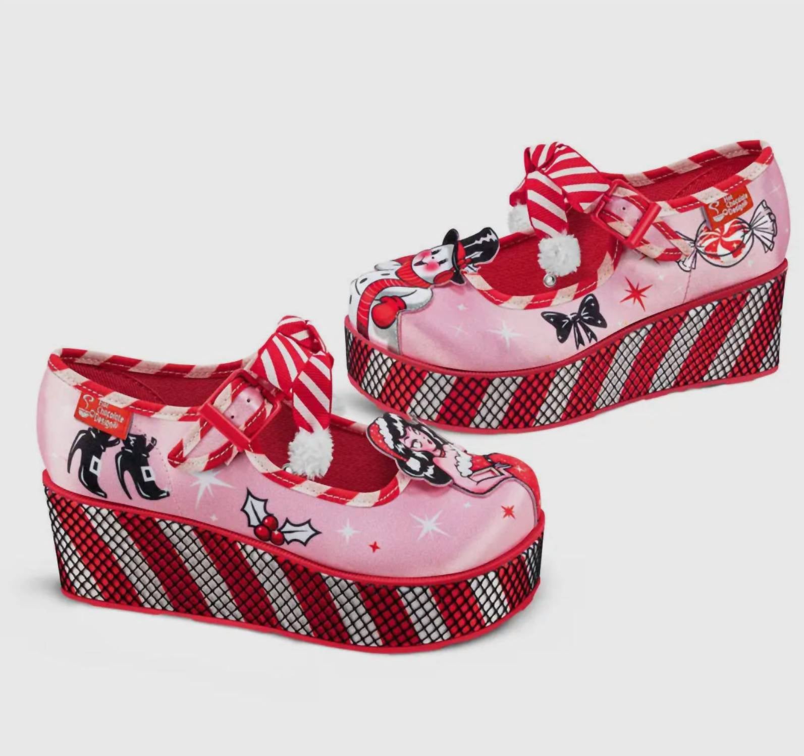 Hot Chocolate Design Women's Betty Claus Mary Jane Platform Shoes in pink - women's shoe - alternate view