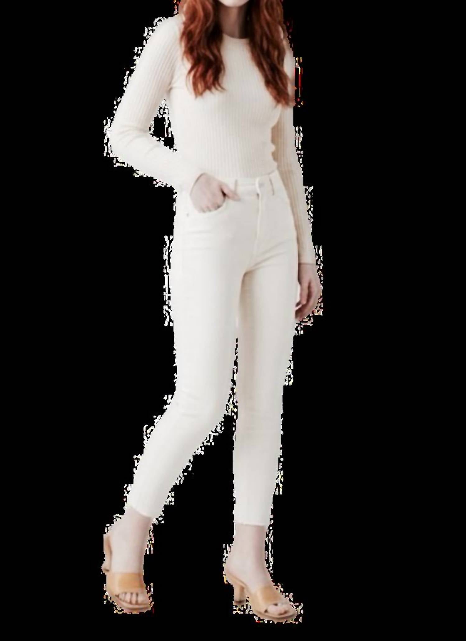Dl1961 - Women'S - Farrow High Rise Instasculpt Skinny - Milk Raw.