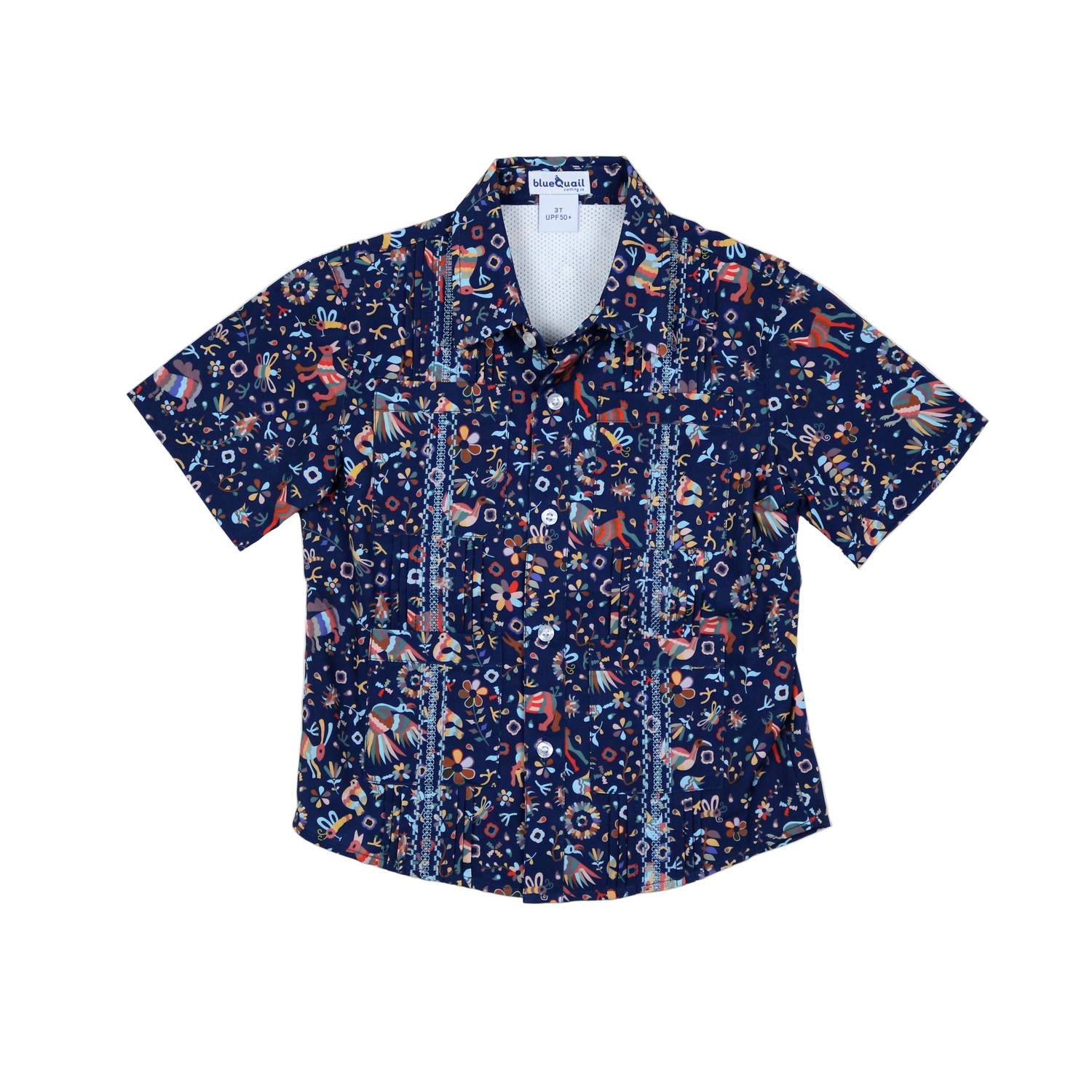 Blue Quail Clothing Co. - Boy's Short Sleeve Guayabera Shirt