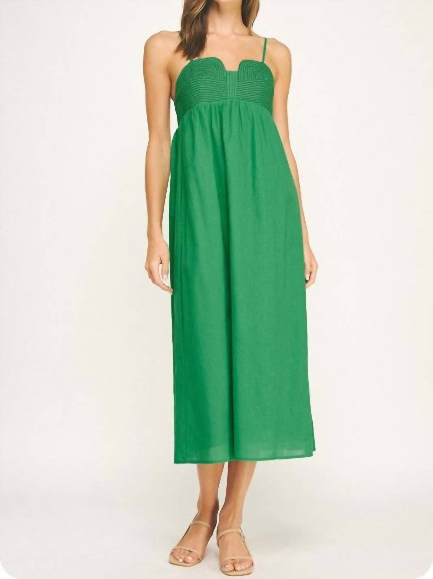 Strut & Bolt Anastasia Dress in green - women's dress