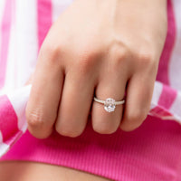 Starlette Women's Darcie Ring in silver - women's jewelry - detail view