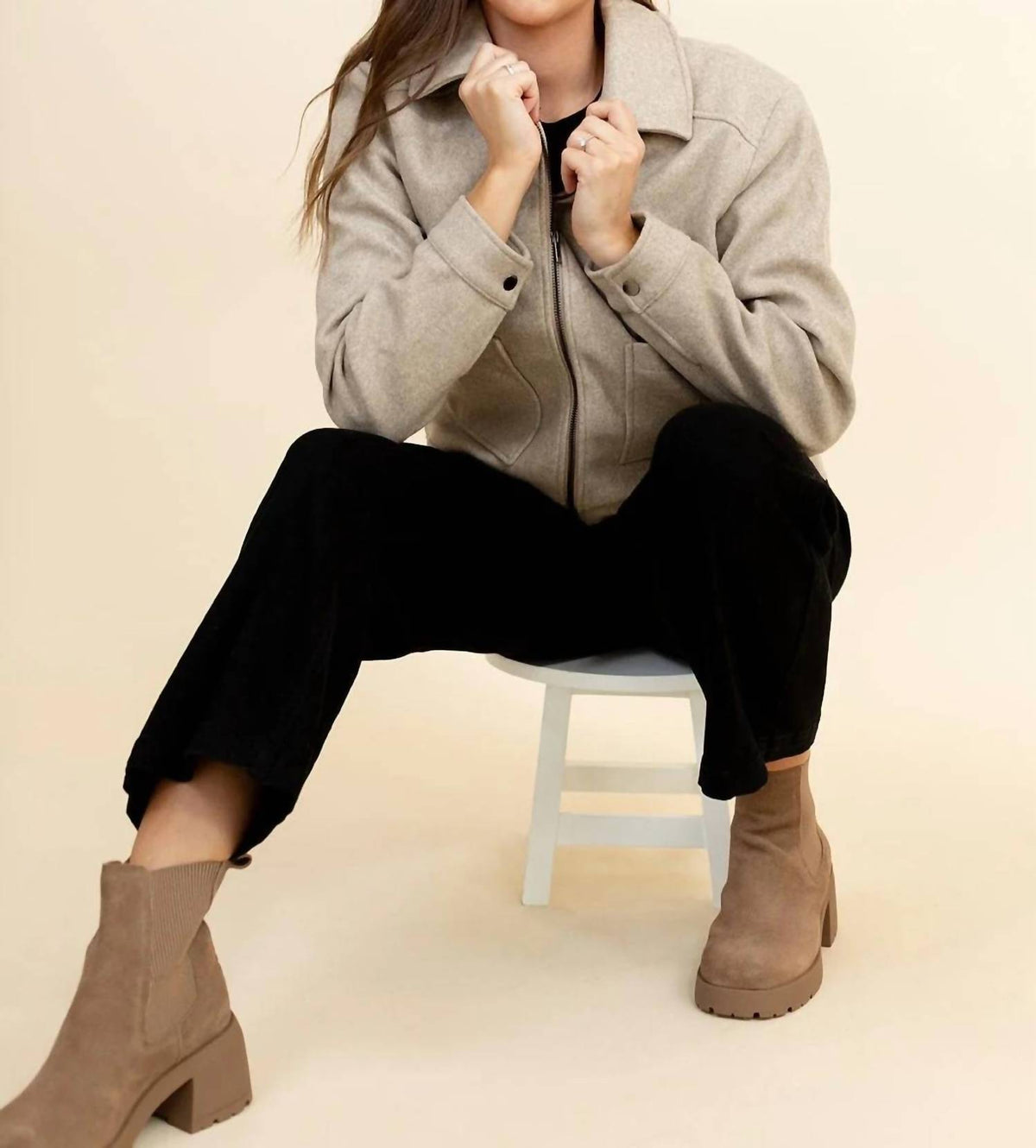 Tea N Rose - Journey Zip Up Jacket