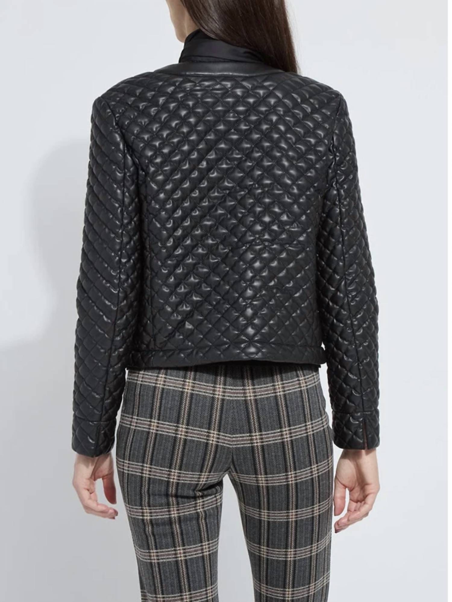 Lysse - aurelle quilted vegan leather jacket