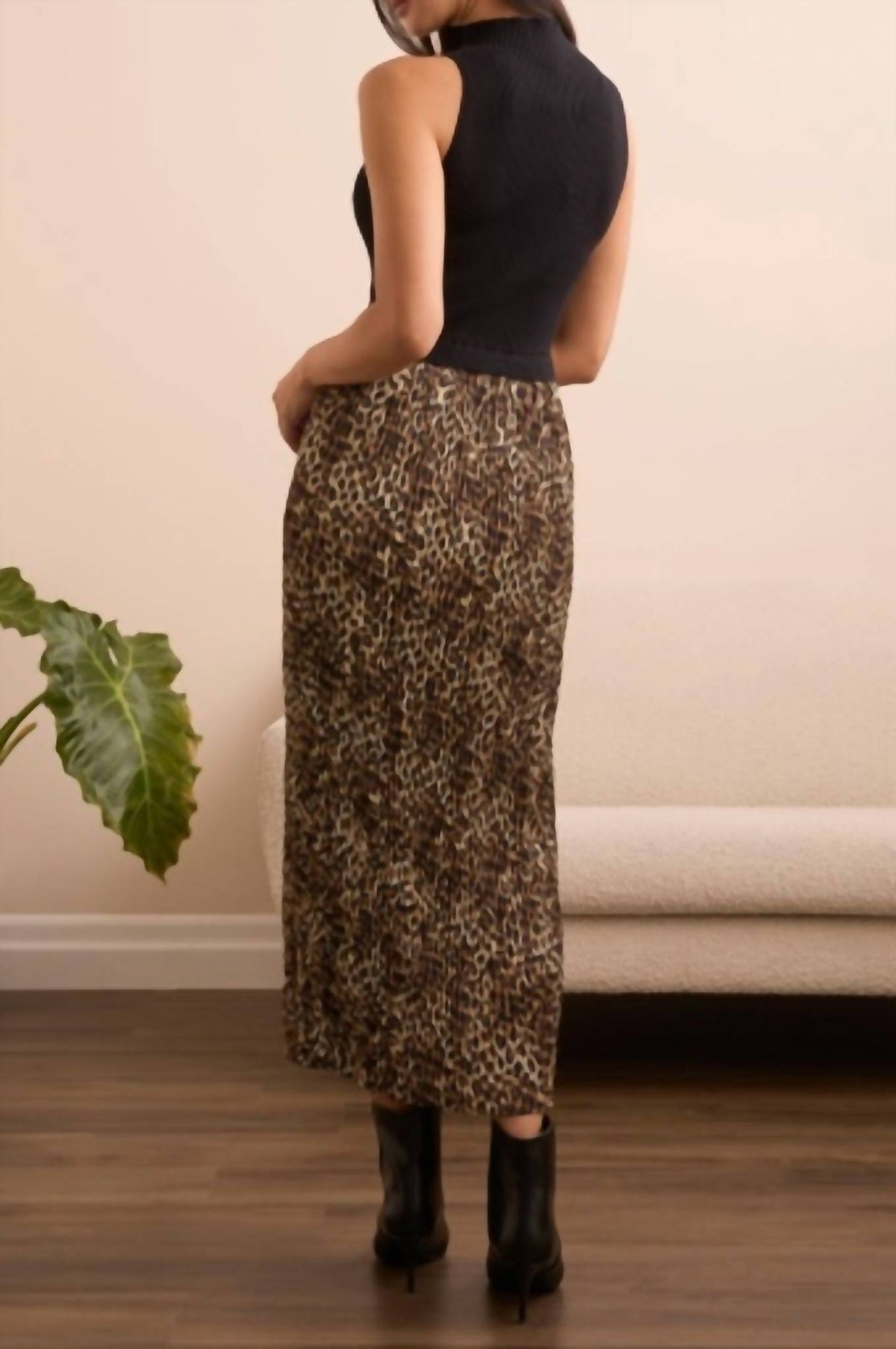 Tribal - Sleeveless Twofer Midi Dress
