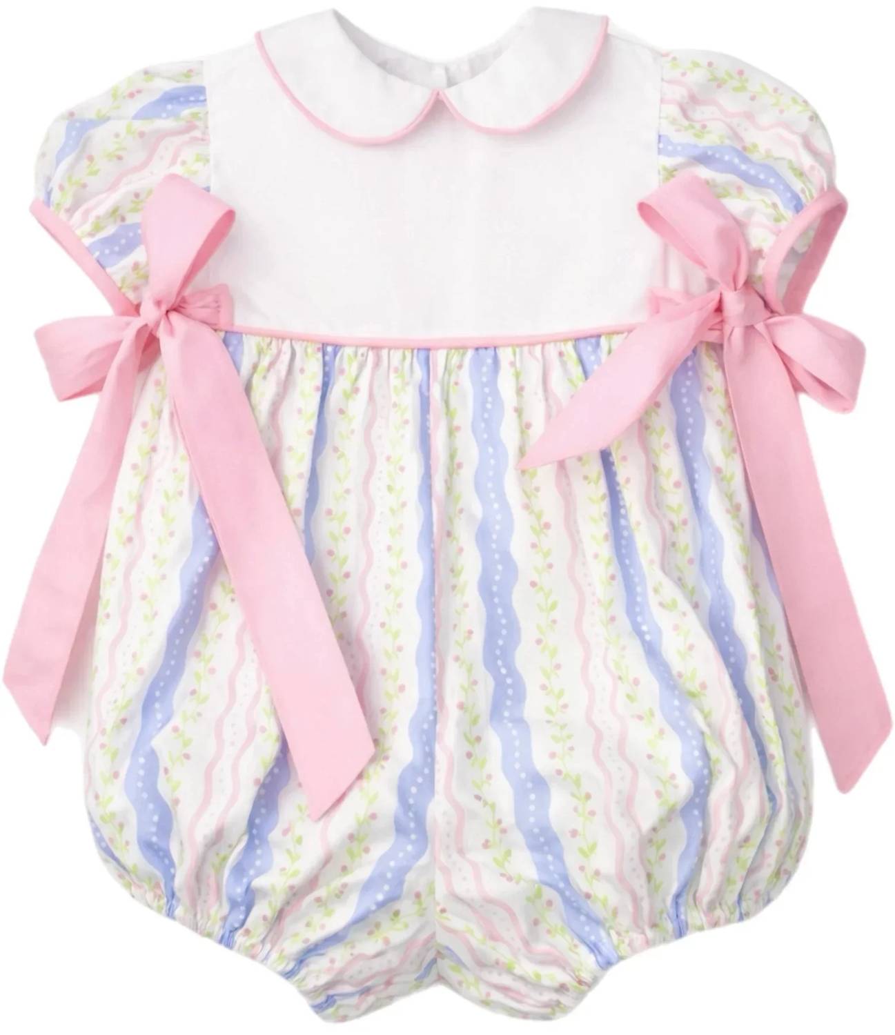 Funtasia Too - Girls Floral Stripe Bubble With Ribbons