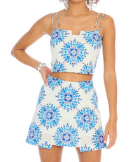 ALLISON NEW YORK Caroline Mini Skirt in mosaic print - women's skirt