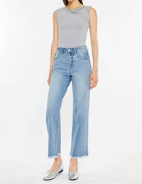 Kancan - High Rise Slim Wide Leg Jeans
