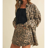 Klesis - Oversized Shacket & Mini Skirt Set