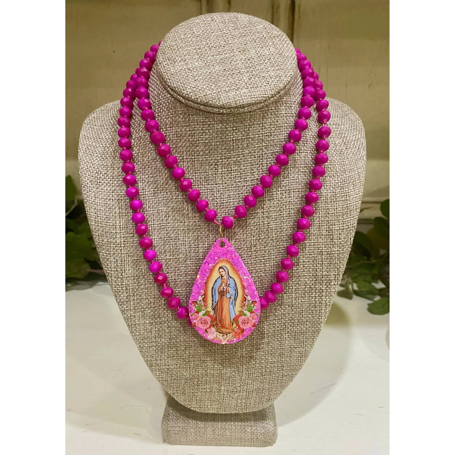 Sweet Ginger - Our Lady Of Guadalupe Women's Necklace