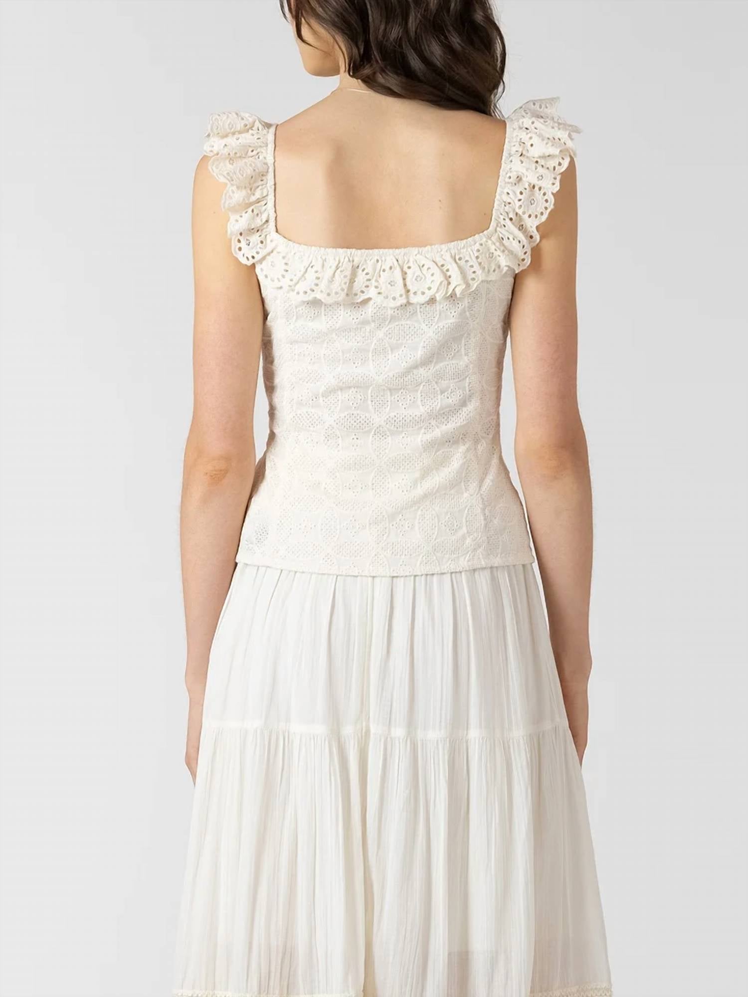 Dex - Eyelet Tank Top