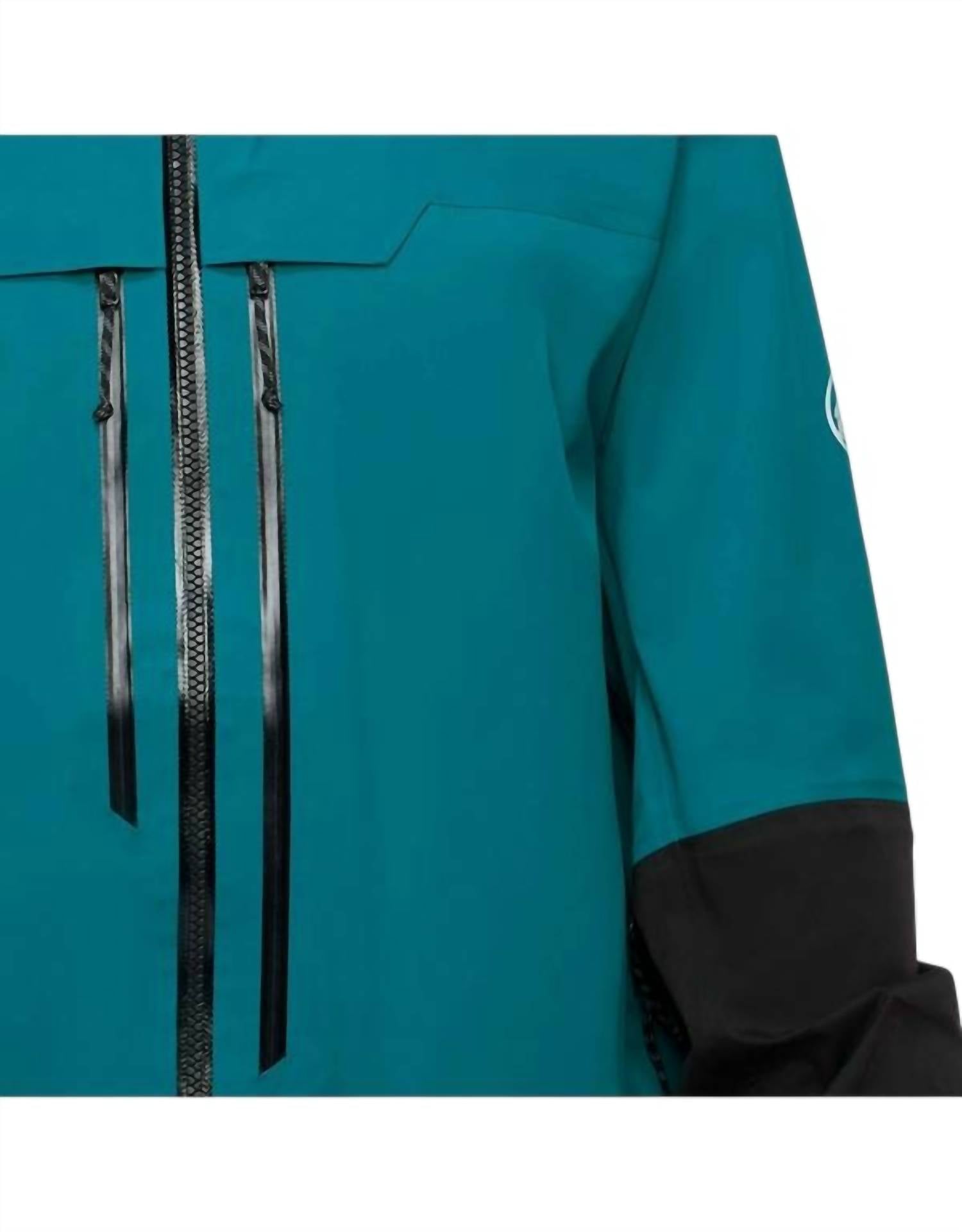 Mammut Men’s Waterproof Rain Jacket in teal black - men's jacket - view 6