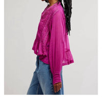 Free People - Elodie Frilly Blouse