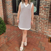 Entro - Americana Jersey Knit Mini Dress