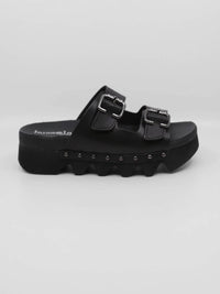 Bussola - Women's Cleopatra Buckle Strap Slide Sandal