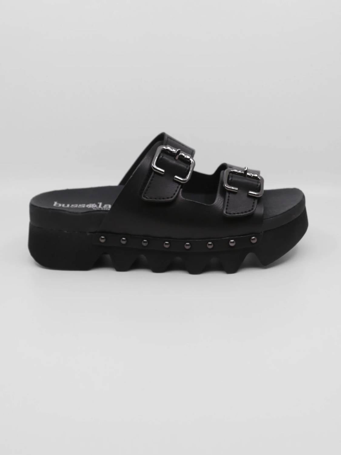 Bussola - Women's Cleopatra Buckle Strap Slide Sandal