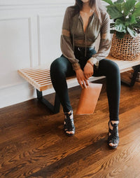 Strut & Bolt - Lace detail long sleeve bodysuit