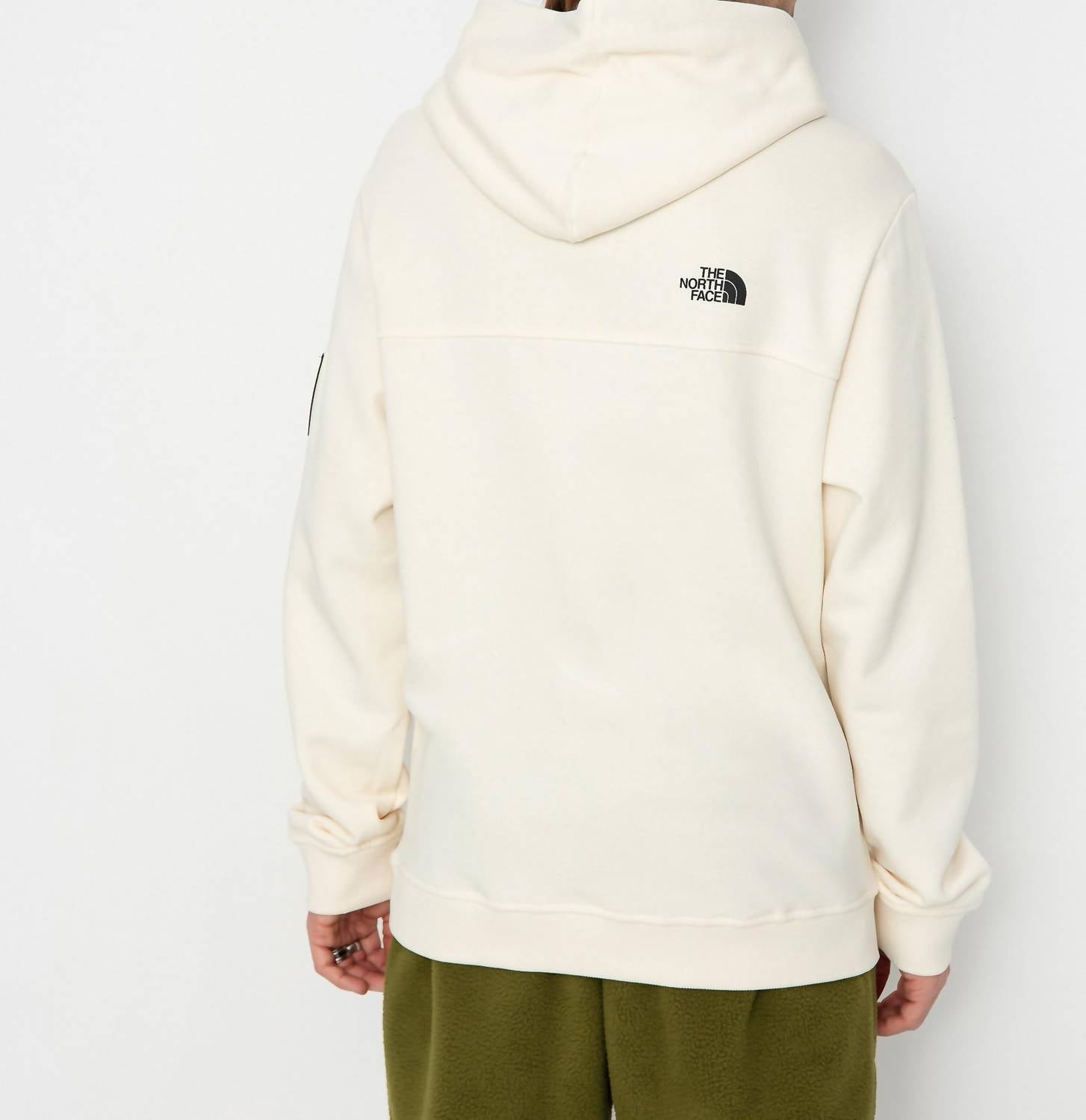 THE NORTH FACE Fine Alpine Hoodie in white dune - women's top - detail view