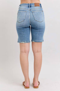 Judy Blue - High Waist Vintage Wash Bermuda Denim Short
