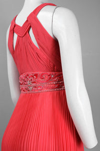 Sue Wong - Beaded Waist Accordion Dress