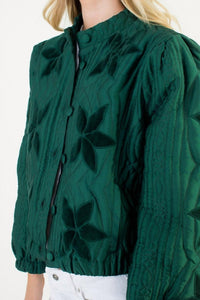 Thml - Velvet Floral Quilted Jacket