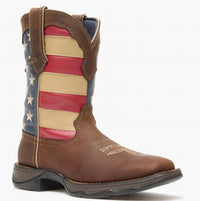 Durango Boots Women's Rebel Patriotic Boot in brown us flag - women's shoe