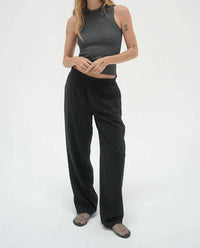 Lna - Double Layer Lurex Rib Sleeveless Top
