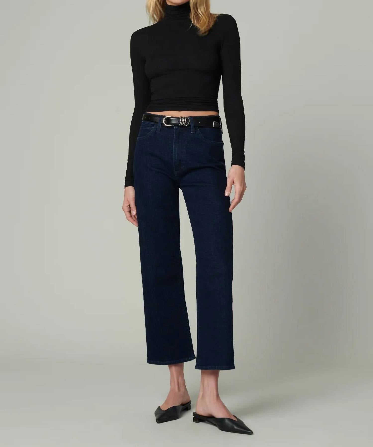 Joe'S Jeans - Blake High Rise Wide Leg Crop Jeans