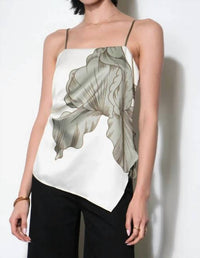 Greylin - Lennon Side Tie Asymmetric Cami Top
