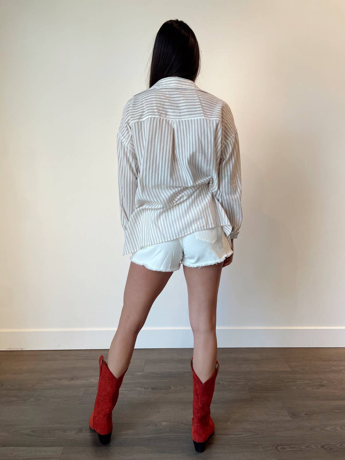 Miou Muse - Charlie Striped Button Down