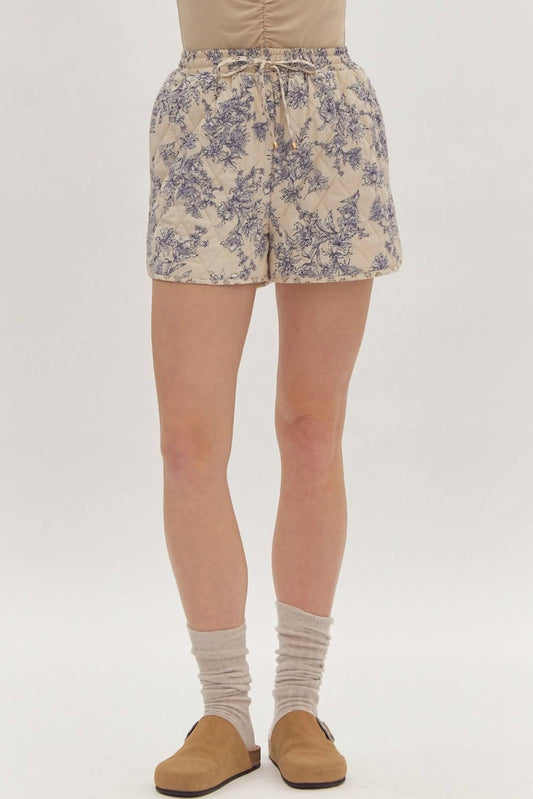 Entro - Floral Quilted Short