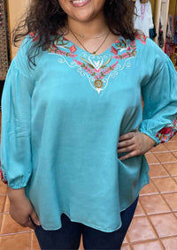 Vintage Collection - Embroidered Tunic Top