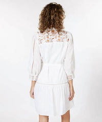 Esqualo - Wagna Dress With Plumetis Lace Embroidery