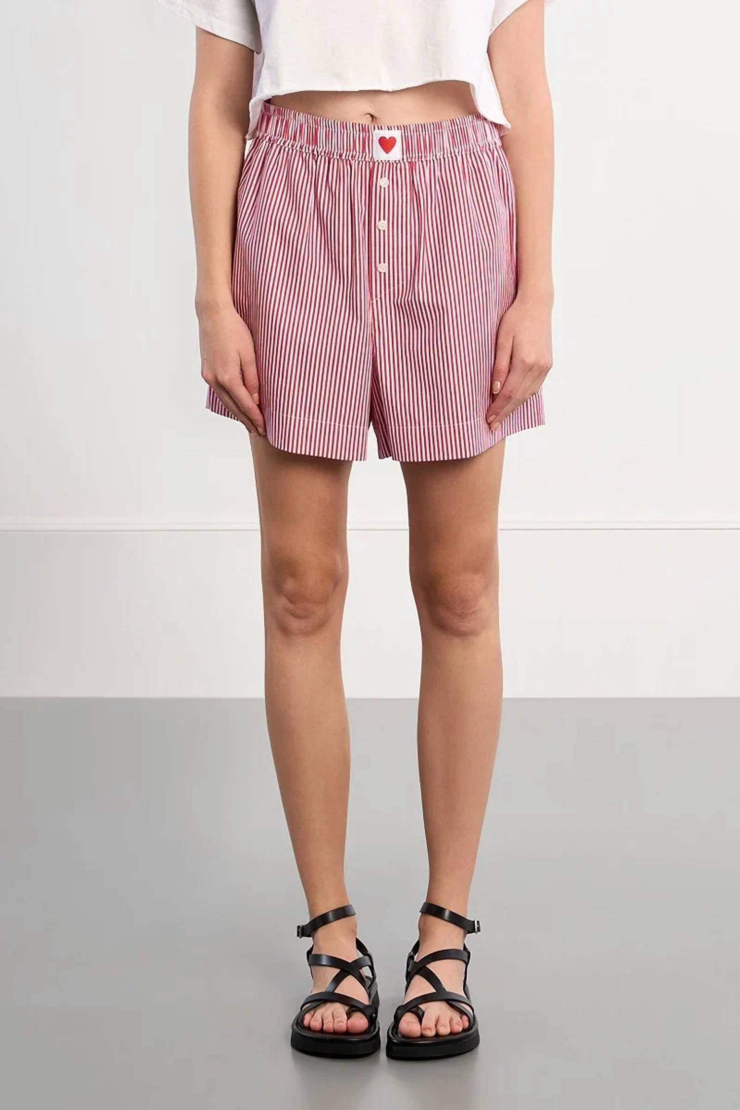 Lili Sidonio - Striped Boxer Shorts