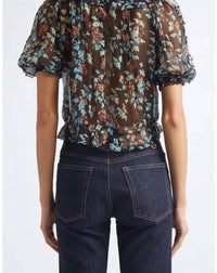 Ulla Johnson - Solenne Puff Sleeve Silk Top