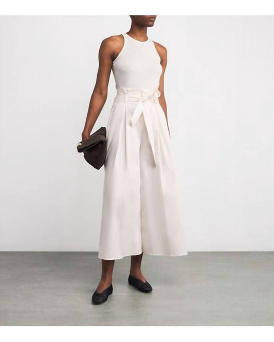 L'Agence - Lowen Paperbag Crop Pant