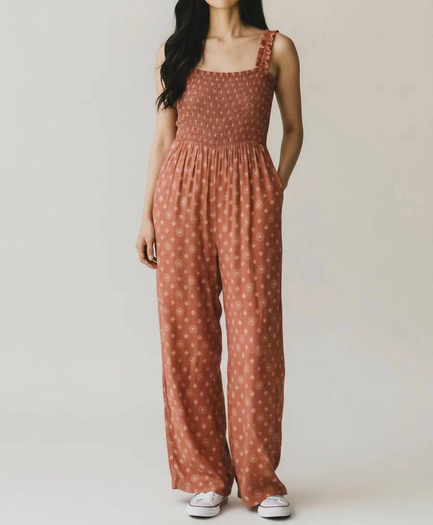 Dex - Smocked Jumpsuit