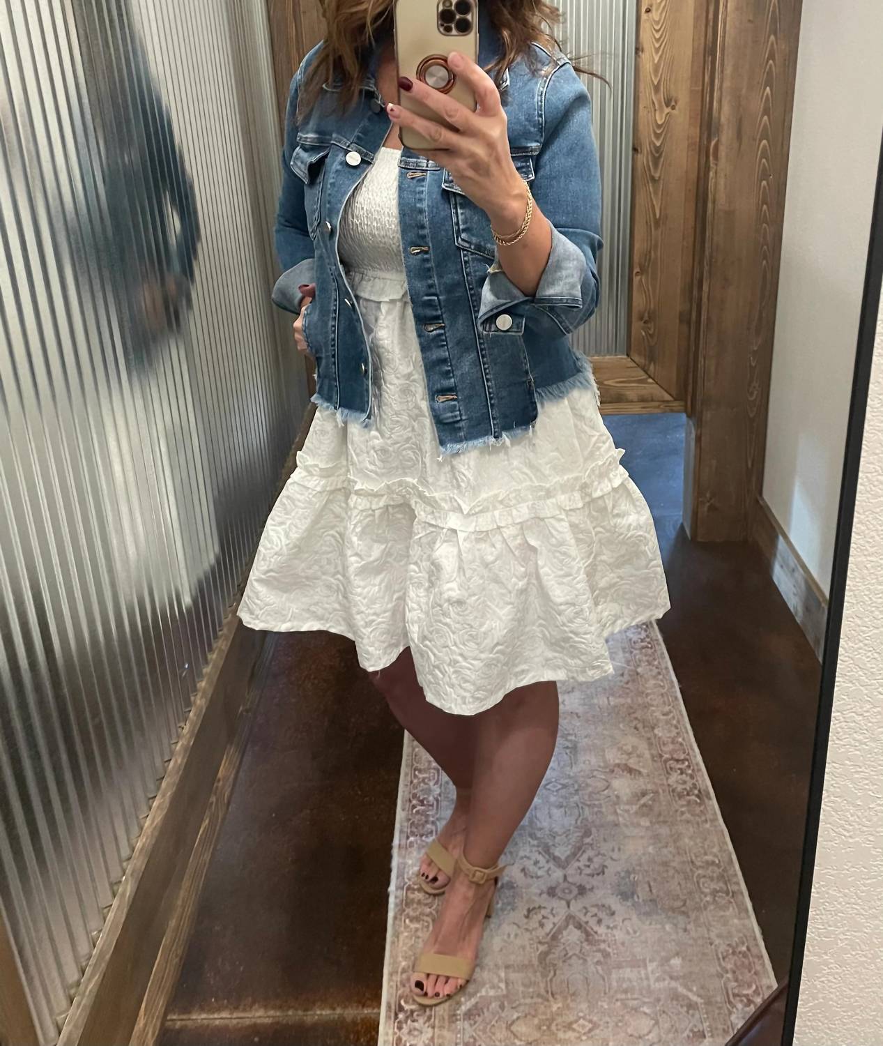 Listicle - Smocked Tie-strap Mini Dress