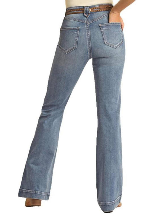 Rock & Roll Cowgirl - High-rise Trouser Jean