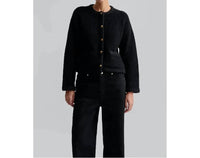 Malina Women's Carly Cardigan in black - women's cardigan