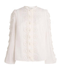 Zimmermann - Women's Lucky Embroidered Blouse