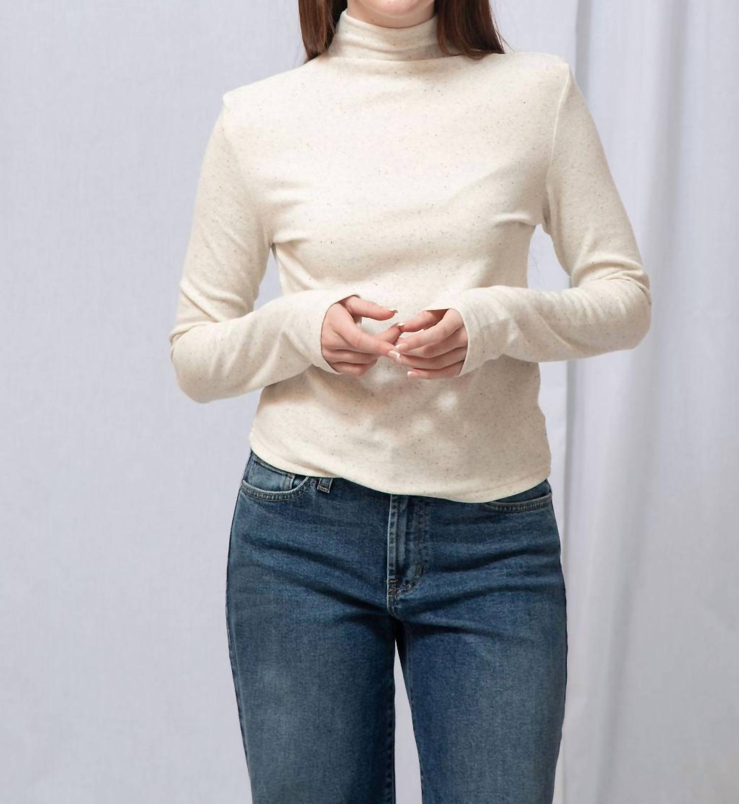 Elle Grey - Arie Mock Neck Sweater