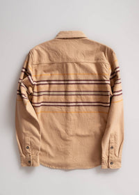Iron & Resin Men's Upland Shirt in tan - men's shirt - detail view