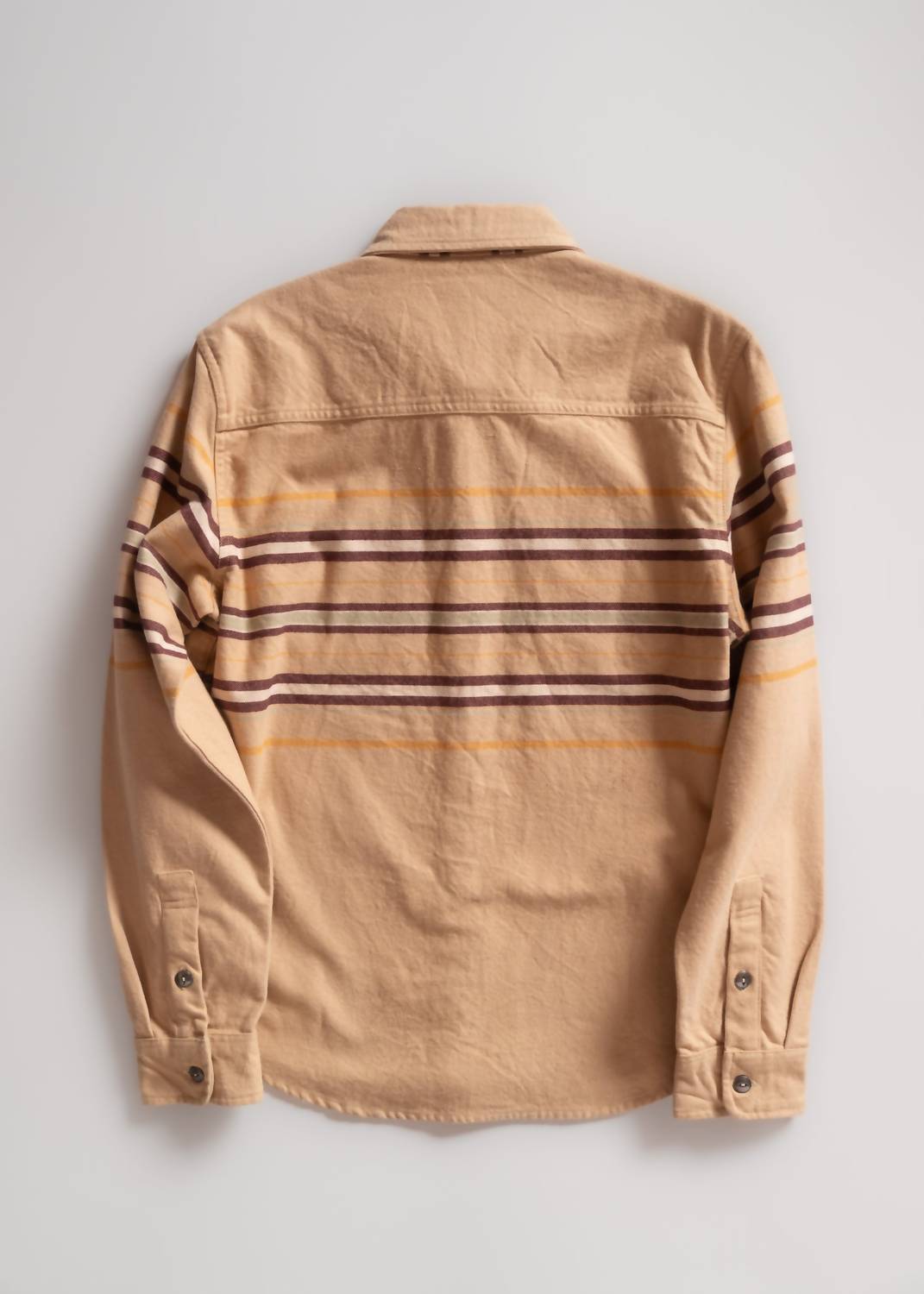 Iron & Resin Men's Upland Shirt in tan - men's shirt - detail view