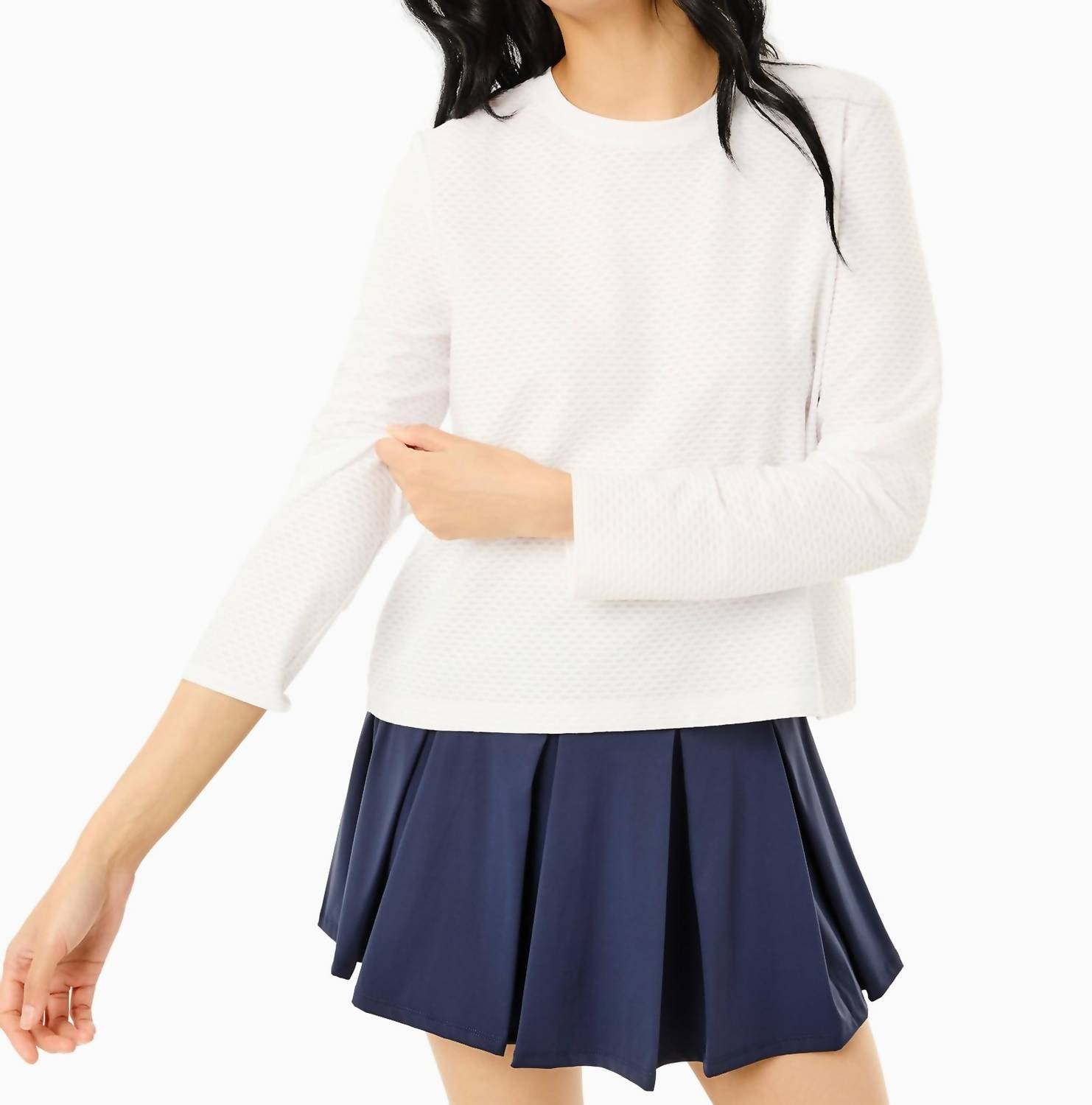 Addison Bay - Active Mesh Walnut Long Sleeve Top