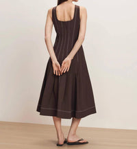 Veronica Beard - Jolie Cotton Poplin Midi Dress