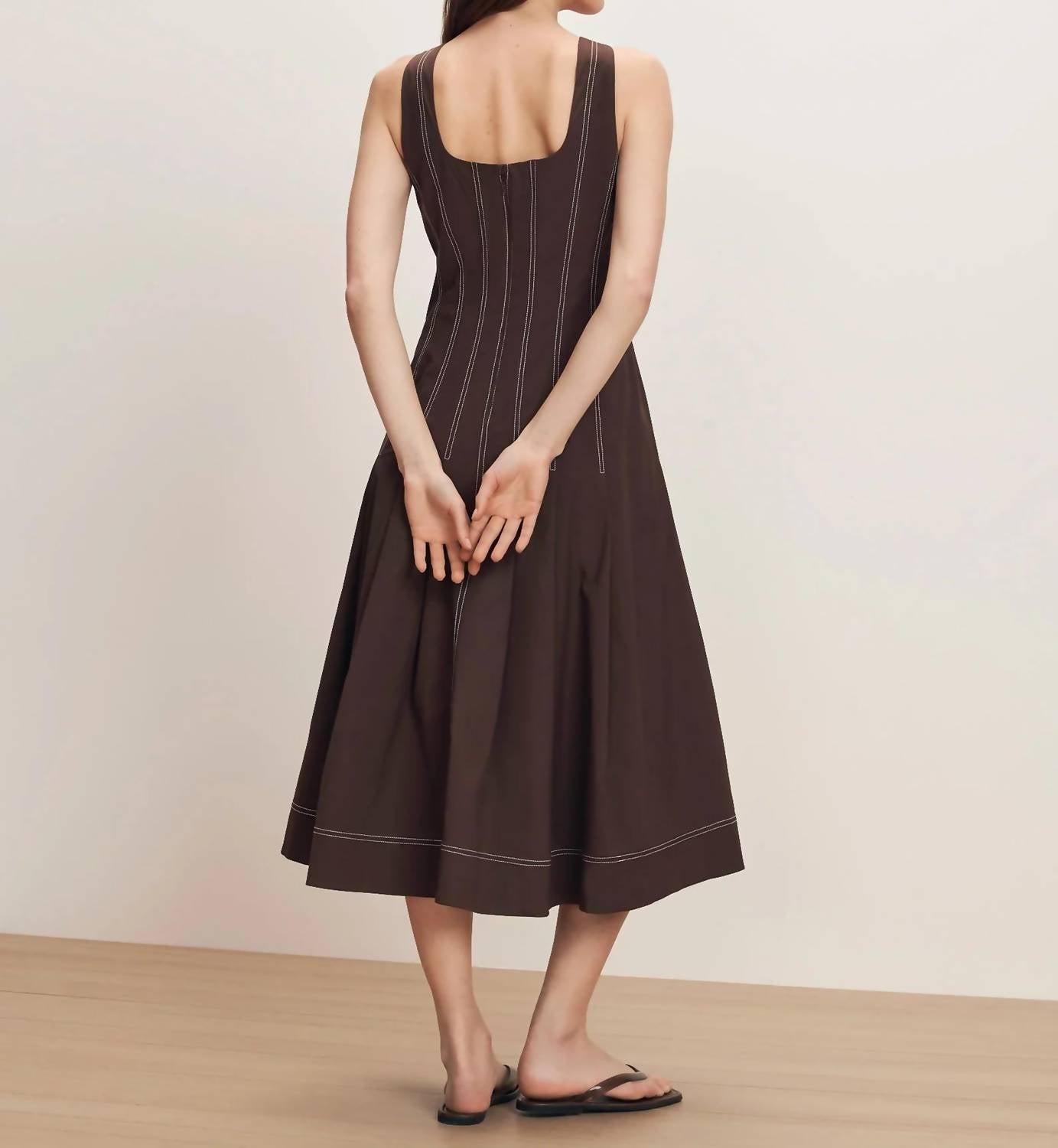 Veronica Beard - Jolie Cotton Poplin Midi Dress