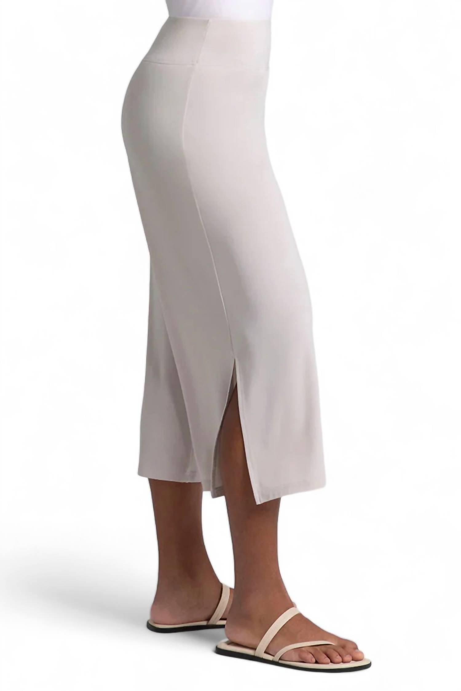Sympli - SIDE SLIT WIDE CAPRI PANT