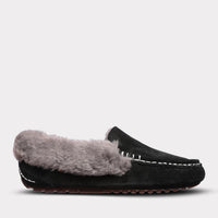 Lamo Women's Aussie Slip-on Moc Slippers in black - women's shoe