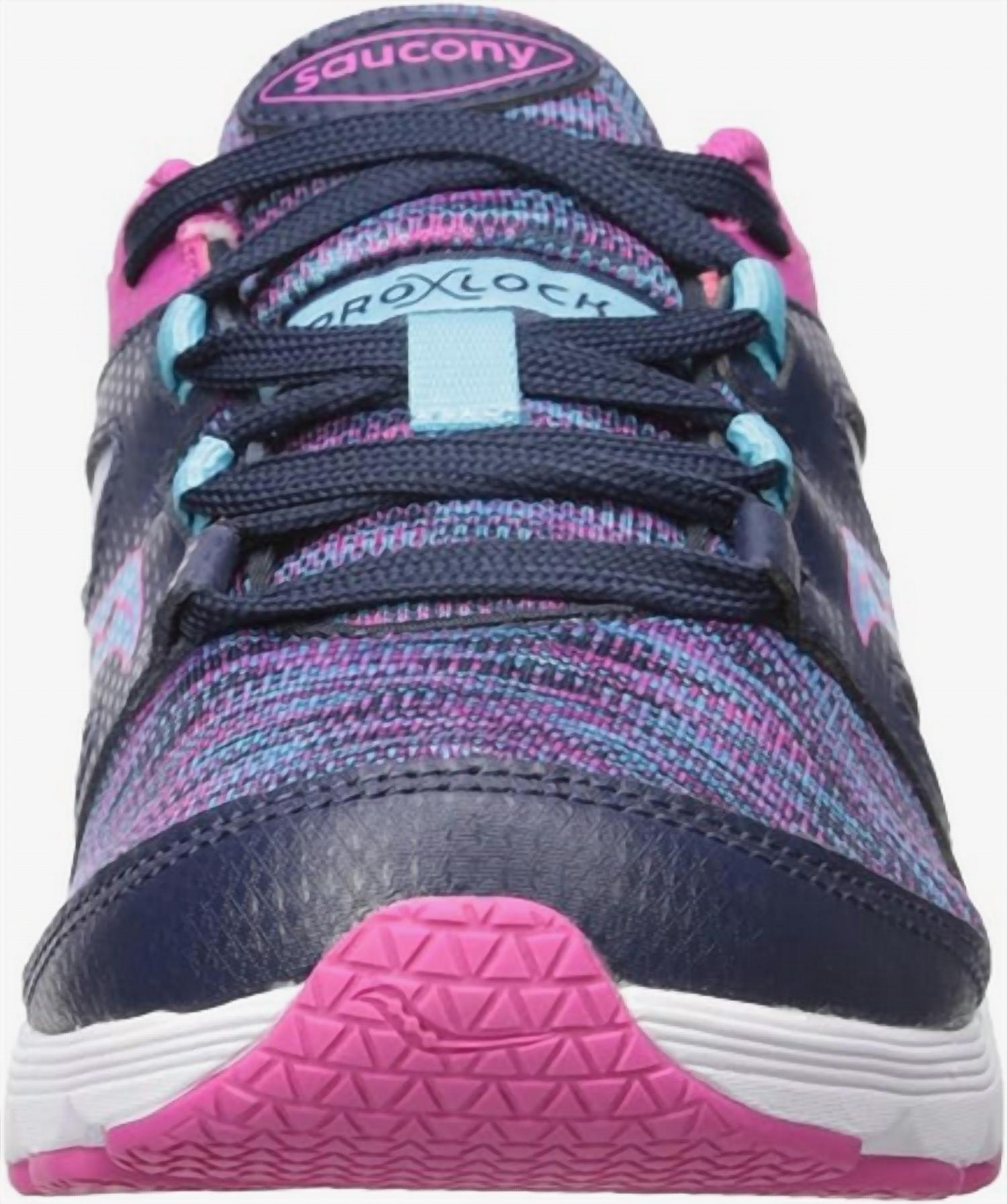 SAUCONY Kid's Kotaro Sneakers in navy multi - kids' sneaker - alternate view
